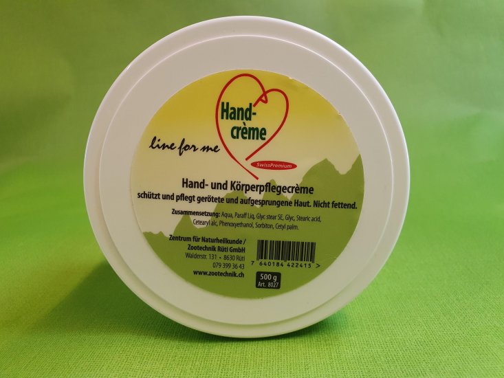 Handcreme Dose, 500g - zum Schließen ins Bild klicken