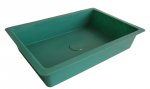 Badeschale aus Kunststoff grün, 25 x 31cm