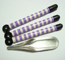 Ø 3,1 mm, Kanarien, violett-weiss - zum Schließen ins Bild klicken
